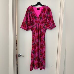 Alexia Admor hot pink floral summer dress 10